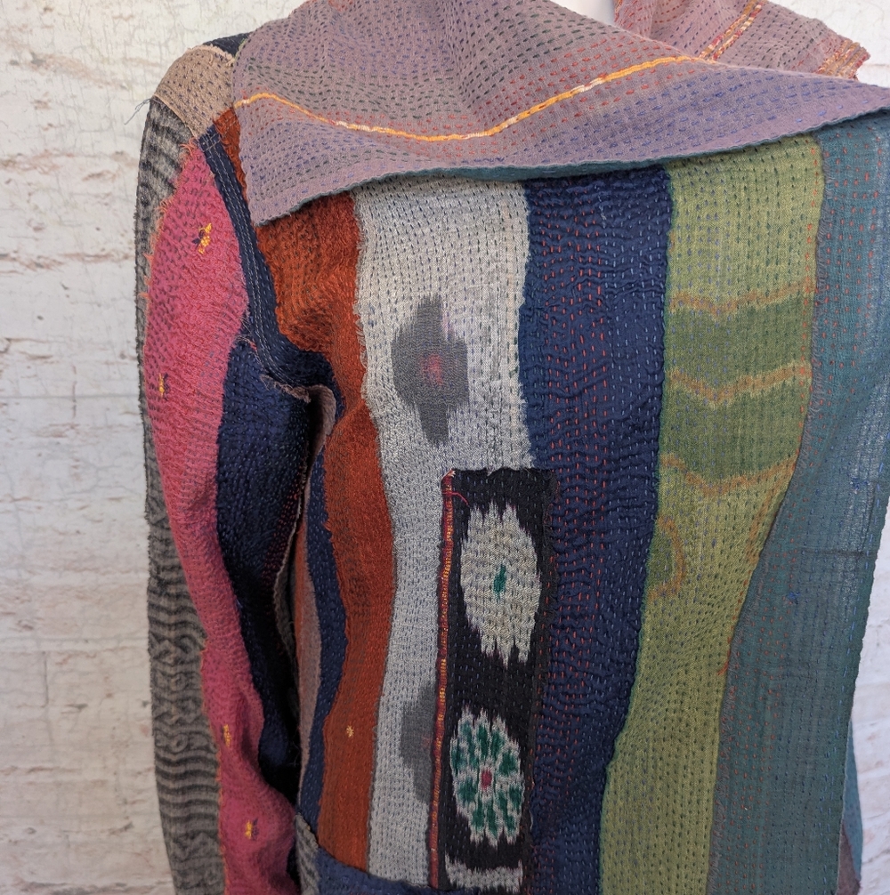 Mieko Mintz lightweight reversible Multicolor Pat… - image 6